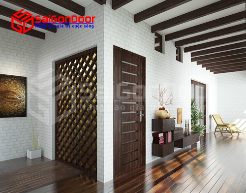 Cửa gỗ nhà tắm SaiGonDoor ra đời đáp ứng tốt nhu cầu sử dụng của khách hàng ở nhiều vị trí khác nhau