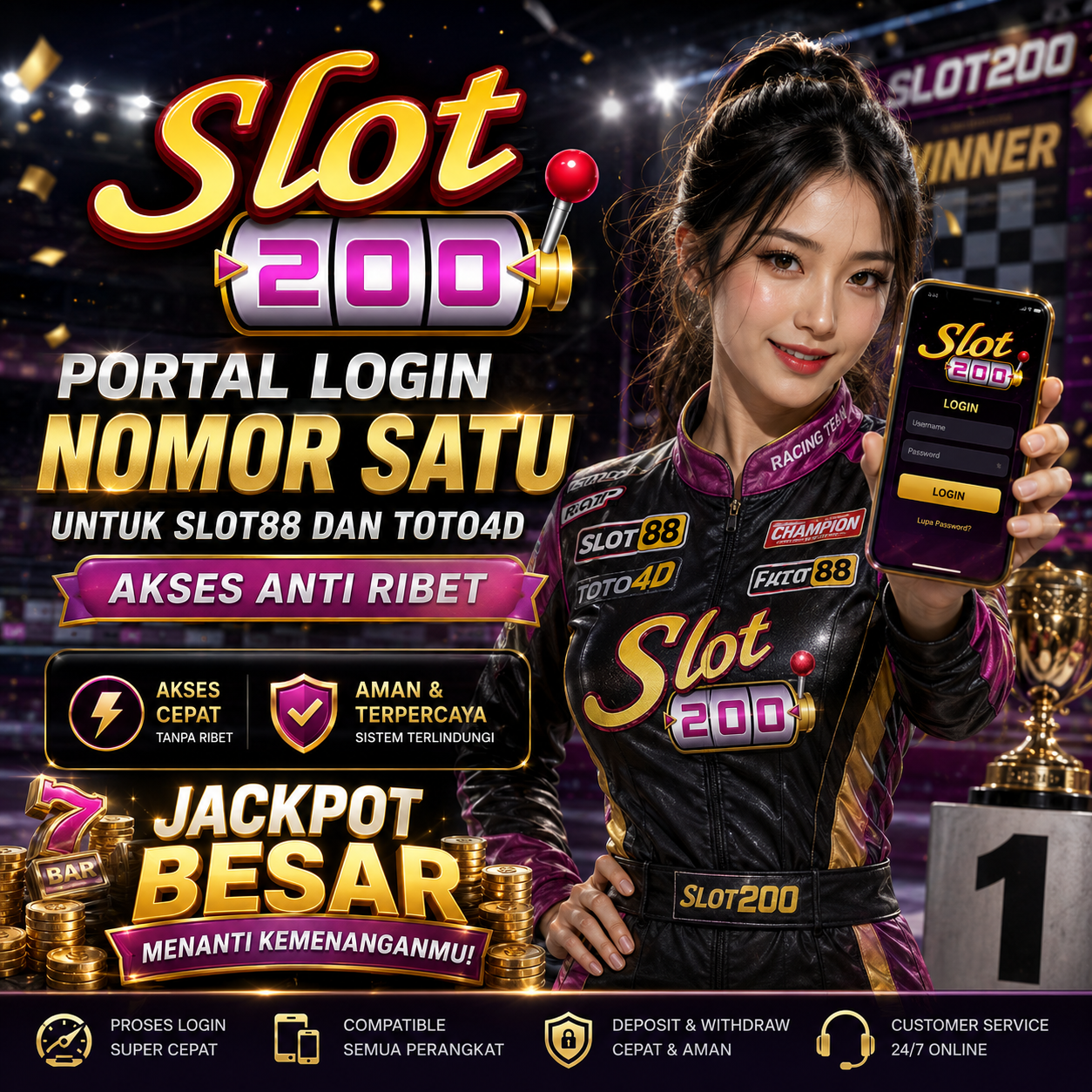 SLOT200 Portal Login Nomor Satu untuk Slot88 dan TOTO4D Akses Anti Ribet