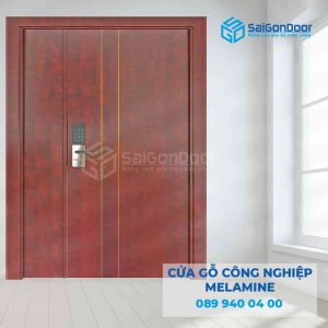 Cửa Gỗ HDF Melammine 2P1R2