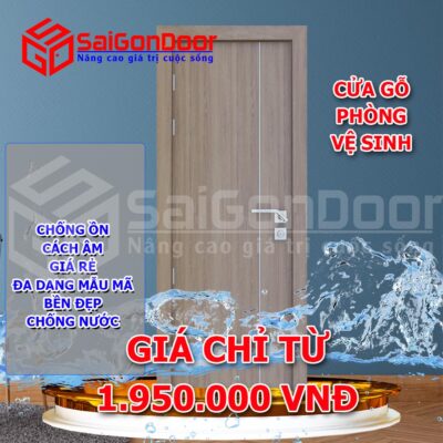 Báo giá cửa gỗ phòng vệ sinh SaiGonDoor giá rẻ 2022