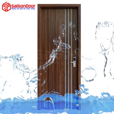 Cửa gỗ nhà tắm - cửa gỗ công nghiệp chịu nước Composite SaiGonDoor